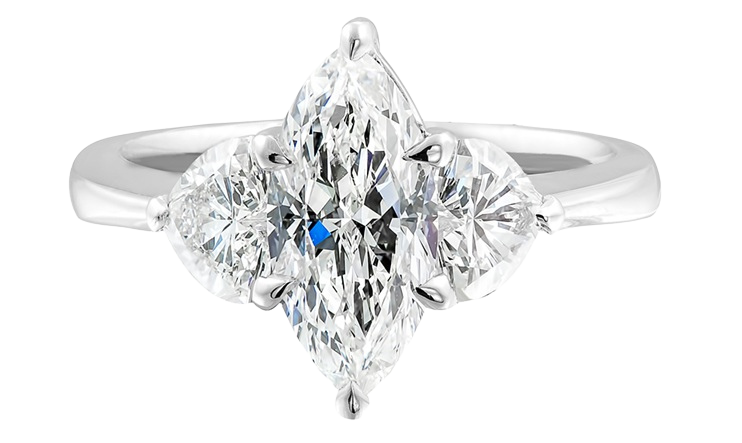 heart shaped engagement ring