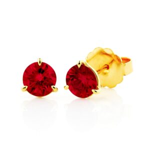 Ruby Stud Earrings