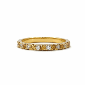 Yellow & White Diamond Ring