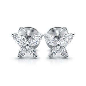 Diamond Butterfly Earrings