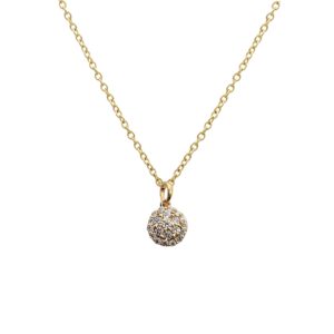 Round Brilliant Diamond Cluster Pendant