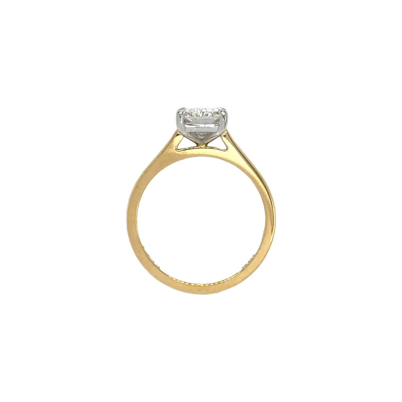 Radiant Diamond Solitaire Ring - Image 2