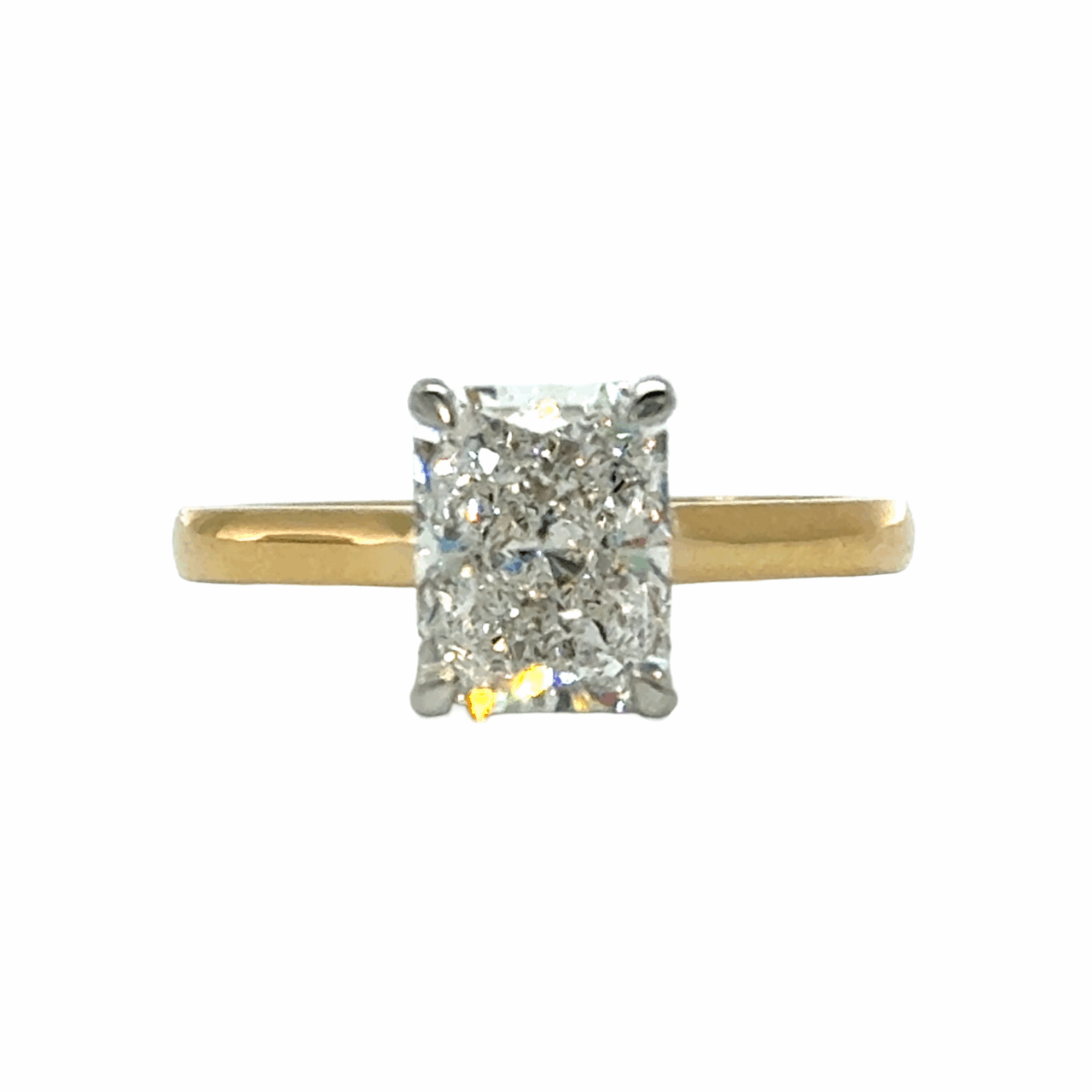 Radiant Diamond Solitaire Ring