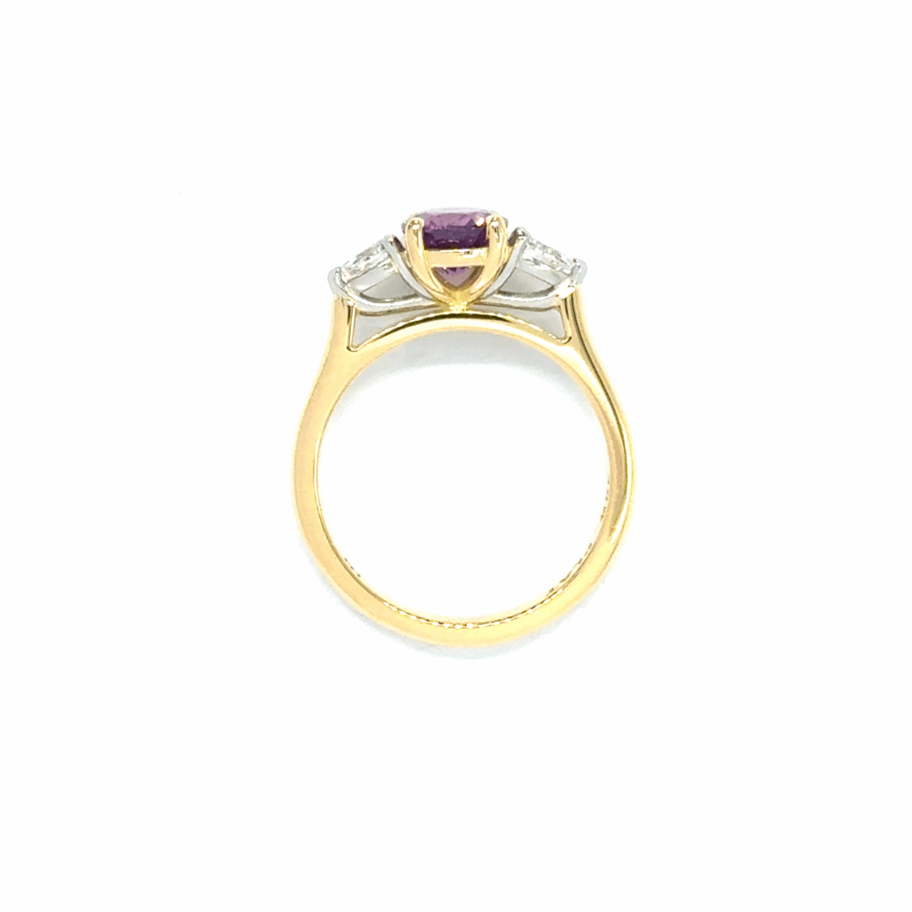 Purple Sapphire & Diamond Ring - Image 2