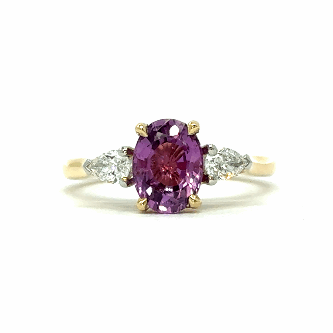 Purple Sapphire & Diamond Ring