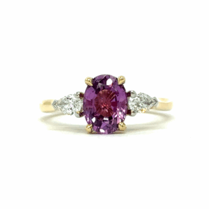 Purple Sapphire & Diamond Ring