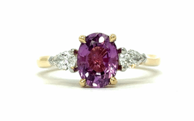 Purple Sapphire & Diamond Ring