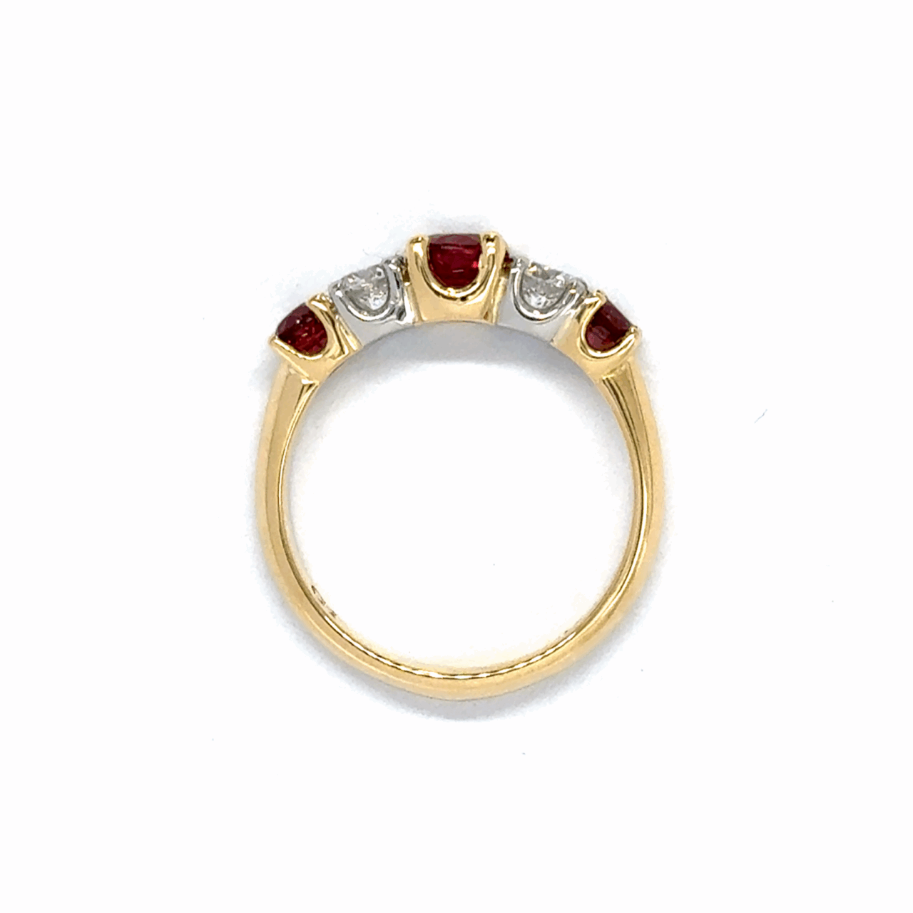 5 Across Ruby & Diamond Ring - Image 2
