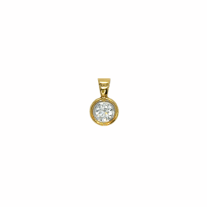 Double Bezel Set Diamond Pendant