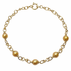 Twisted Belcher Pearl Necklace