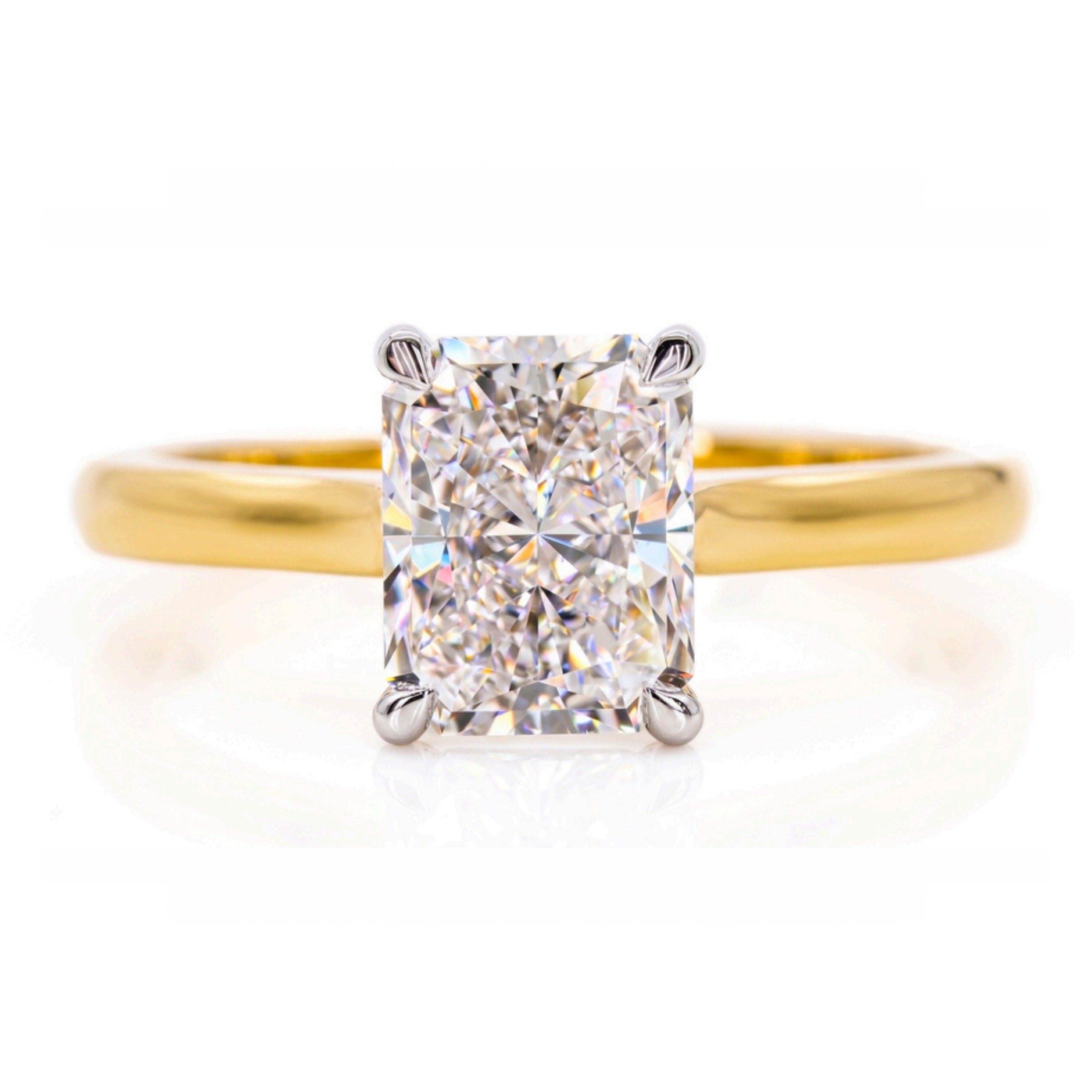 Radiant Diamond Solitaire Ring