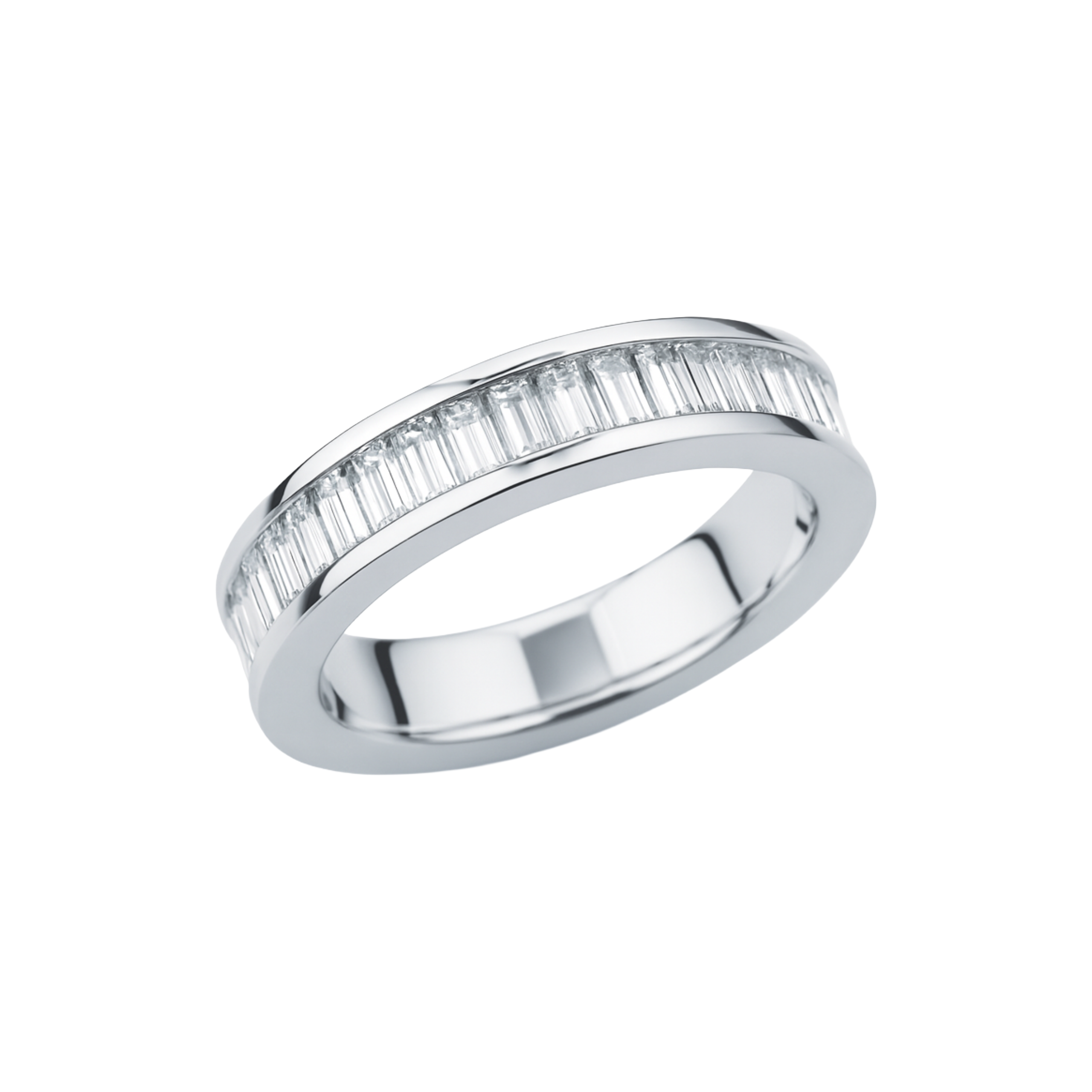 Channel Set Baguette Diamond Band