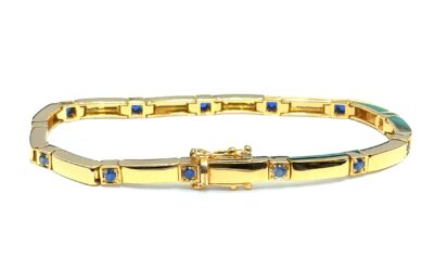 Sapphire Bar Bracelet