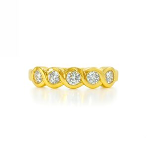 Diamond Swirl Eternity Band