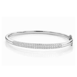 Pave Set Diamond Bangle