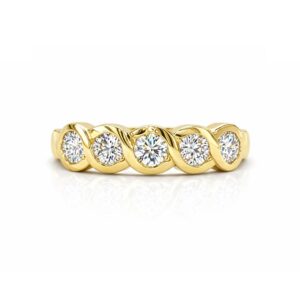 Diamond Swirl Eternity Band