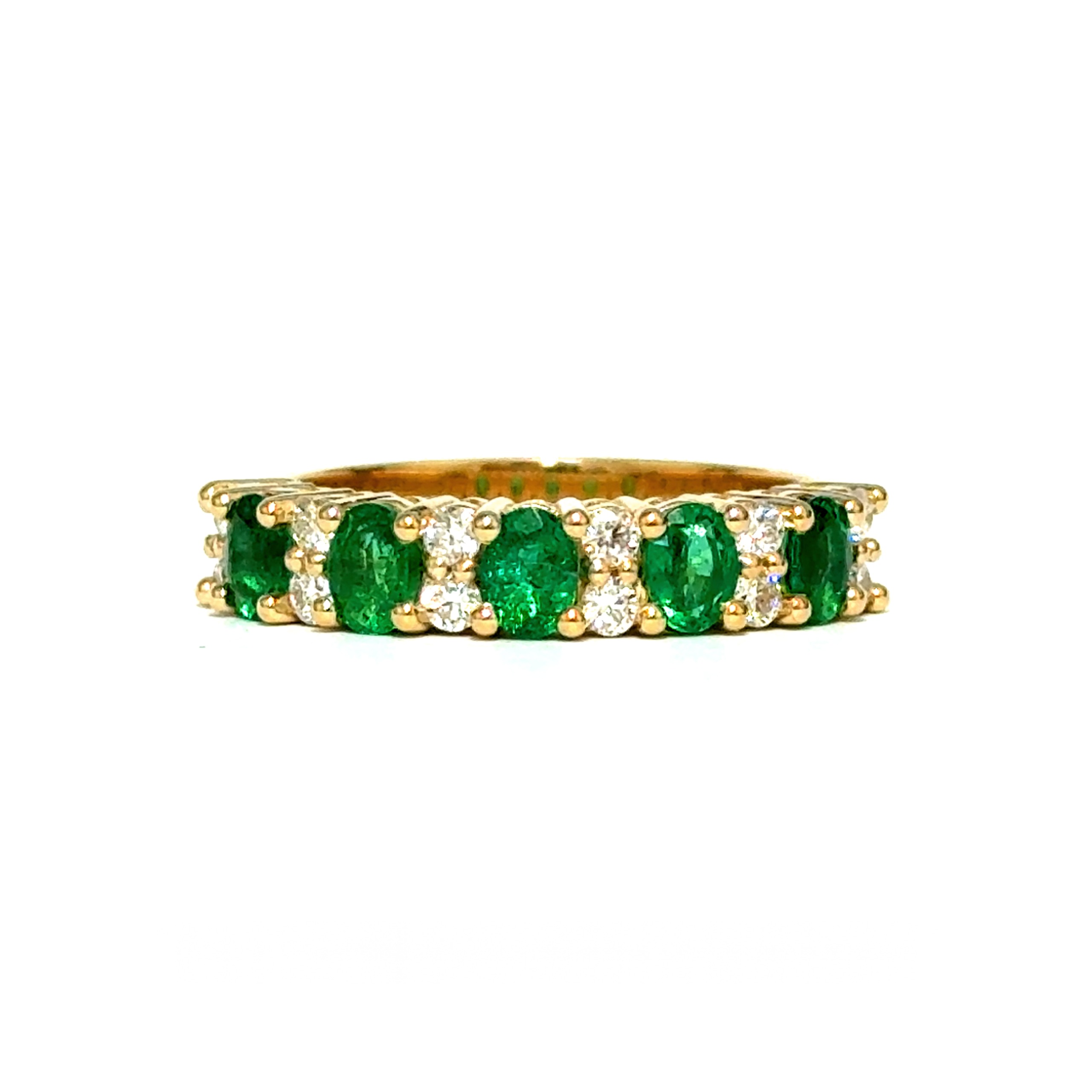 Emerald & Diamond Eternity Ring