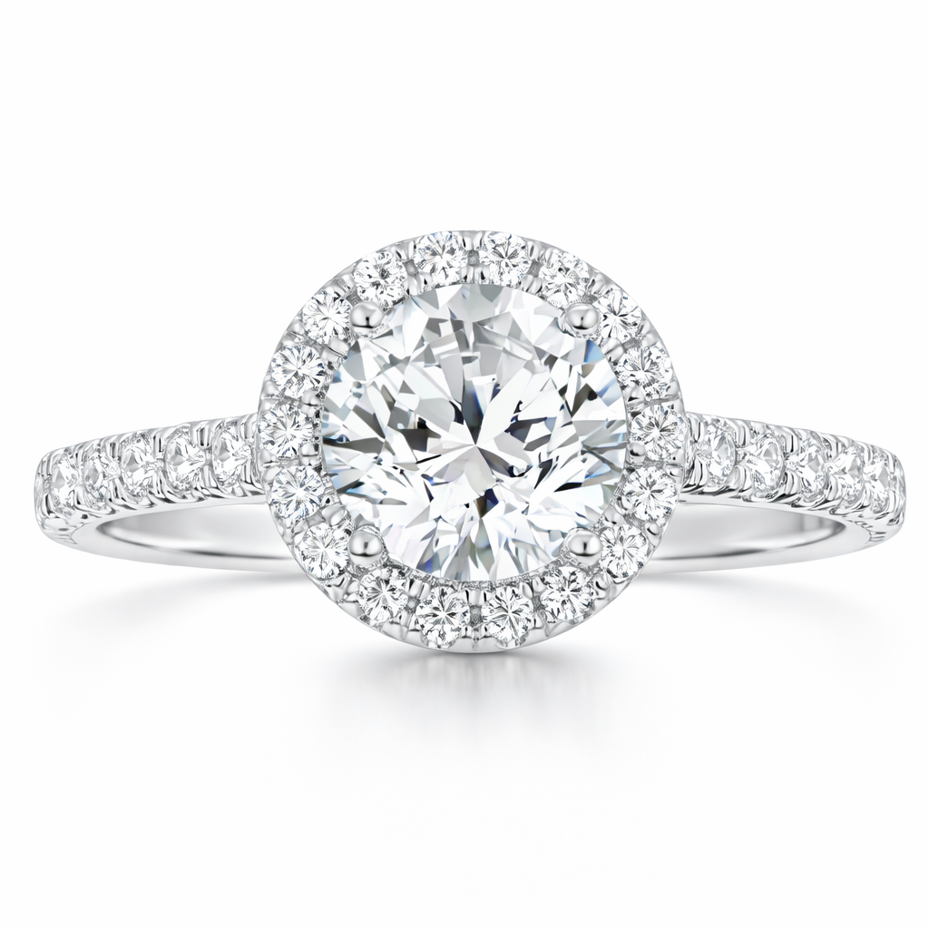 2.5ct Diamond Halo Ring