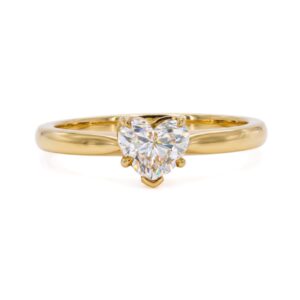 Heart Shape Solitaire Diamond Ring