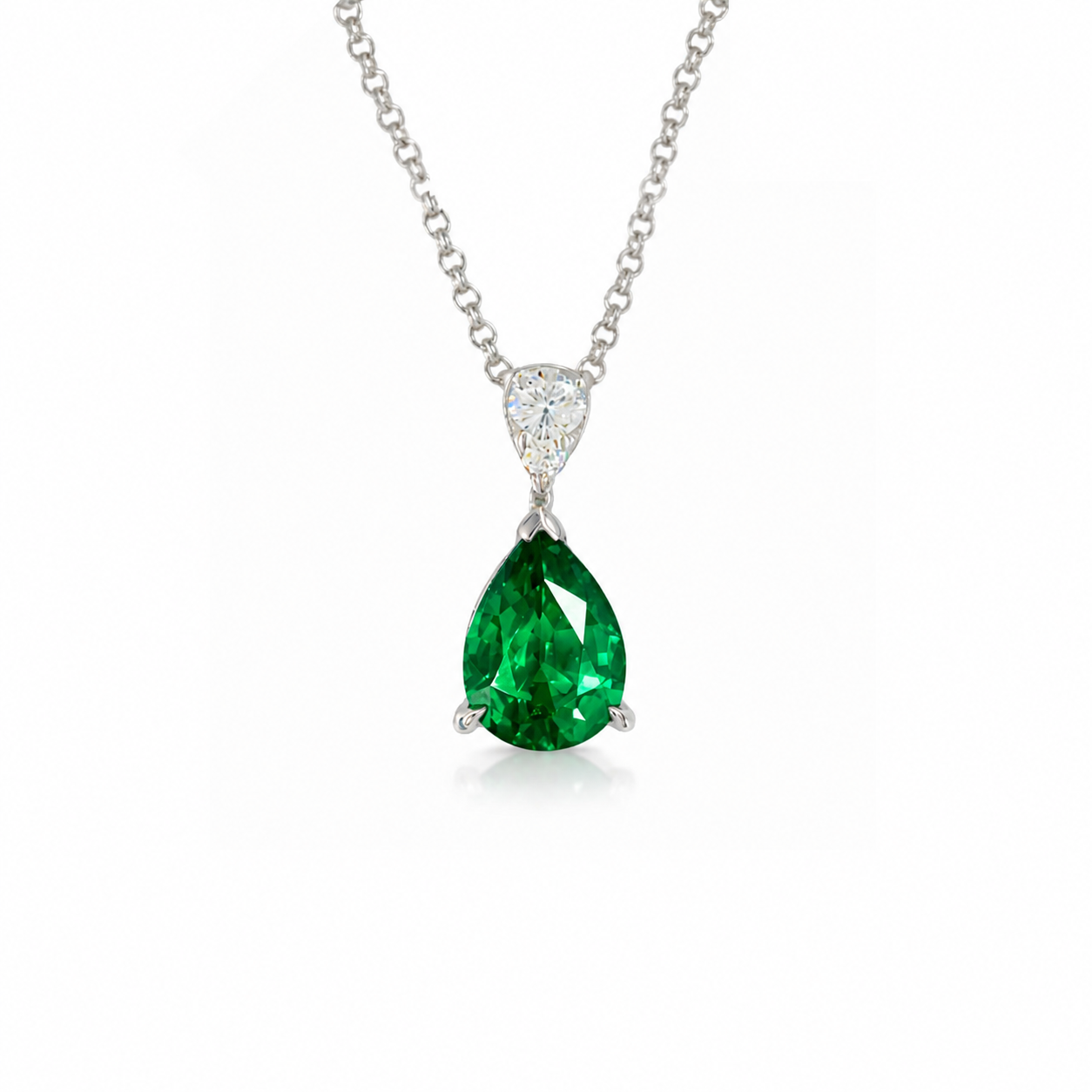 Emerald & Diamond Pendant