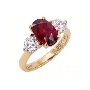 Mozambique Ruby & Diamond Ring