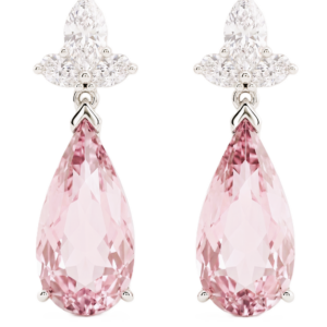 Morganite and Diamond Earrings