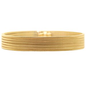 18K Yellow Gold Mesh Bracelet