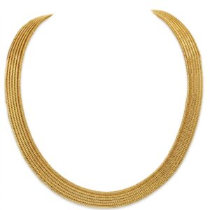 18K Yellow Gold Mesh Necklace