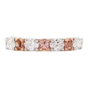 Champagne & White Diamond Band